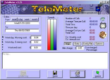 TeleMeter in Windows 98